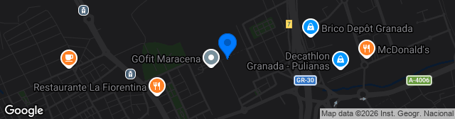 Map showing Ciudad Deportiva Maracena