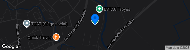 Map showing Stade de l'Aube