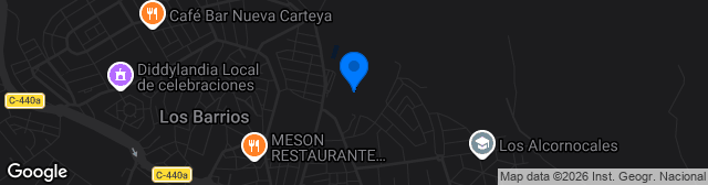 Map showing Estadio San Rafael