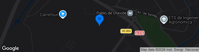 Map showing Ciudad Deportiva Luis de Sol