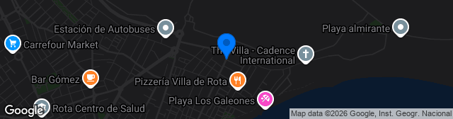 Map showing Estadio Municipal Alcalde Navarro Flores