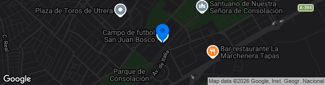 Map showing Estadio San Juan Bosco