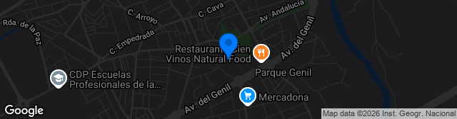 Map showing Estadio Municipal San Pablo