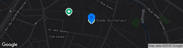 Map showing Stade du Hainaut