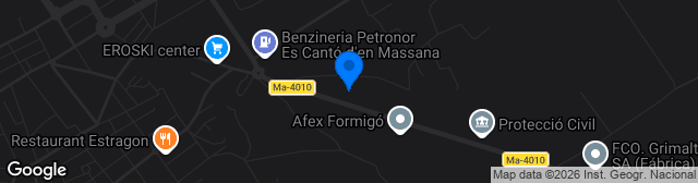 Map showing Estadio Es Torrentó