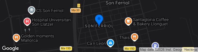 Map showing Estadio Municipal de Son Ferriol