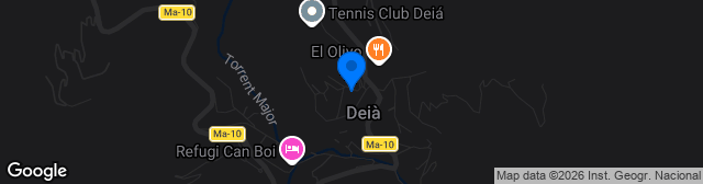 Map showing Camp Municipal Es Puig