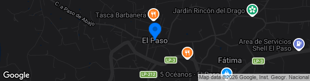 Map showing Campo Municipal de El Paso