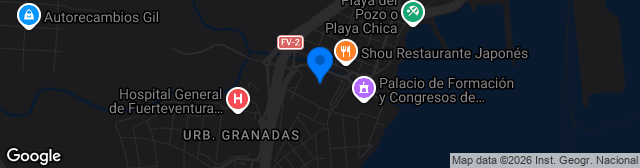 Map showing Estadio Municipal de Los Pozos