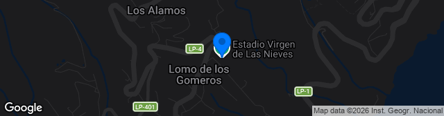 Map showing Estadio Virgen de Las Nieves