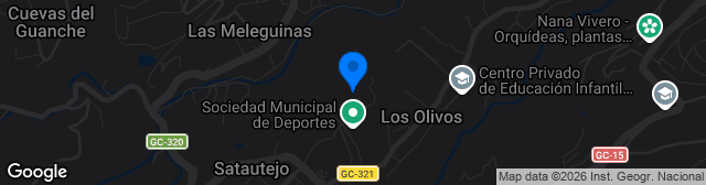 Map showing Campo Los Olivos