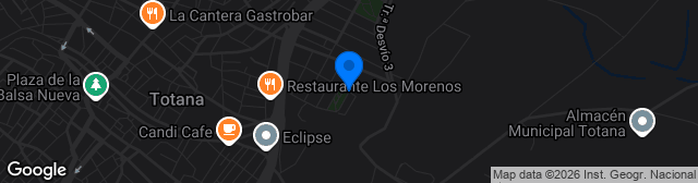 Map showing Estadio Juan Cayuela
