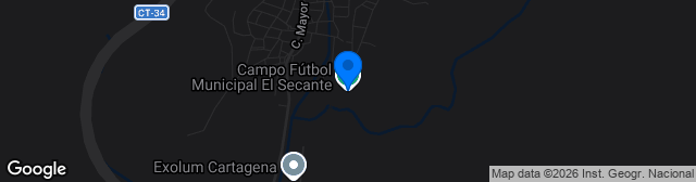 Map showing Campo Municipal El Secante