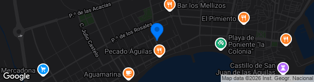 Map showing Estadio El Rubial