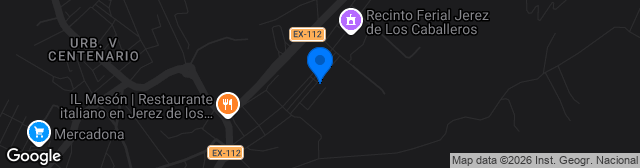 Map showing Estadio Manuel Calzado Galván
