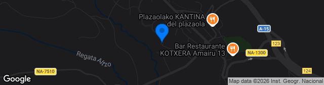 Map showing Complejo Deportivo Plazaola