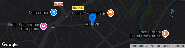 Map showing Estadio Lorenzo Goikoa