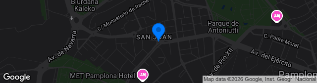 Map showing Estadio San Juan