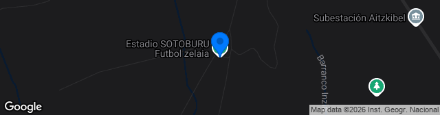 Map showing Estadio Sotoburu