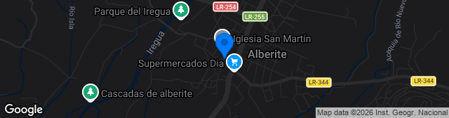 Map showing Estadio Marino Sáenz