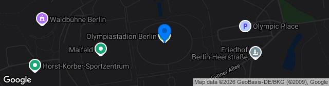 Map showing Olympiastadion Berlin