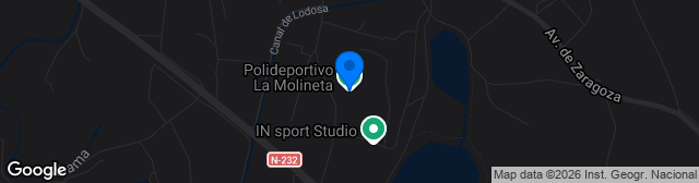 Map showing Estadio La Molineta