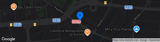 Map showing Estadio La Estrella