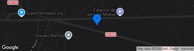 Map showing Estadio El Rollo
