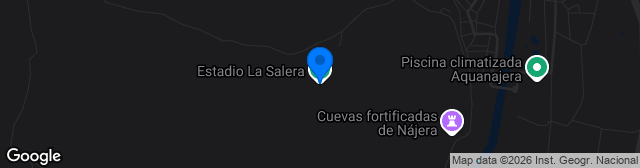 Map showing Estadio La Salera