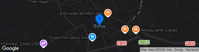Map showing Estadio Manuel Meler