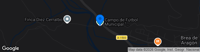 Map showing Estadio Municipal de Piedrabuena