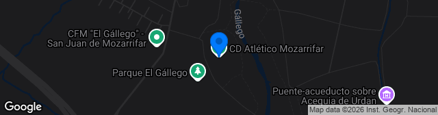 Map showing Campo Municipal el Gállego