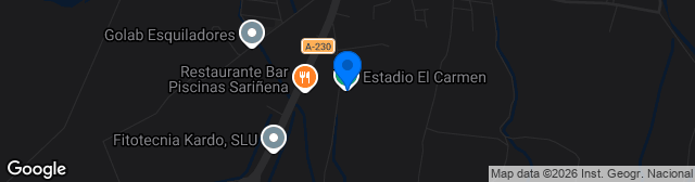 Map showing Estadio El Carmen