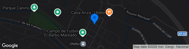 Map showing Estadio Santa Ana