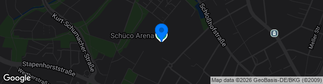 Map showing SchücoArena