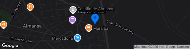 Map showing Polideportivo Municipal Paco Simón