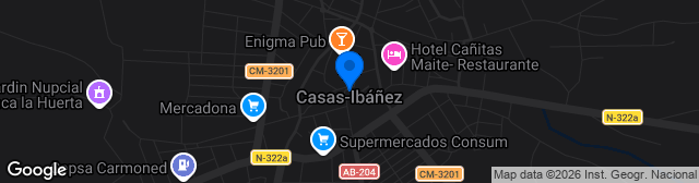 Map showing Estádio Municipal de Casas Ibañés