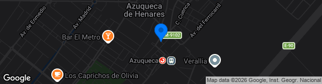 Map showing Estadio San Miguel