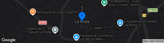 Map showing Estadio Municipal