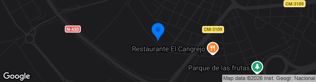 Map showing Estadio La Moheda