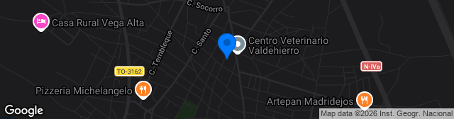 Map showing Campo de Fútbol Nuevo