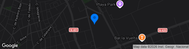 Map showing Polideportivo Juan Carlos I