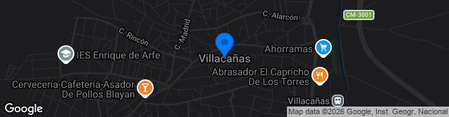 Map showing Campo De Fútbol Las Pirámides