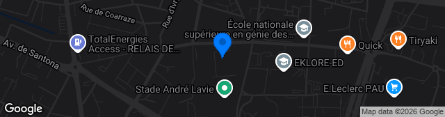 Map showing Stade Paul Escudé