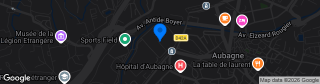 Map showing Stade de Lattre de Tassigny
