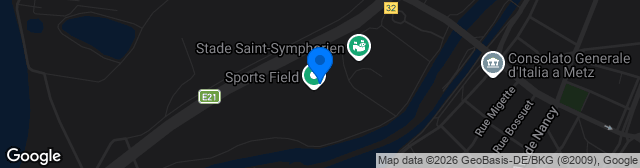 Map showing Stade Dezavelle