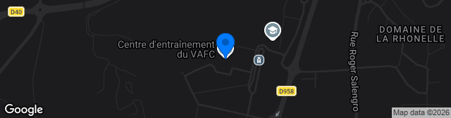 Map showing Stade Centre Formation VAFC