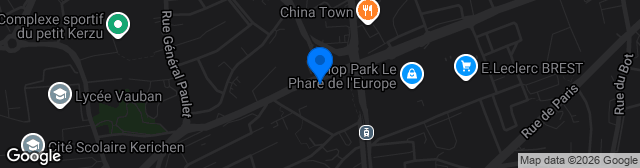 Map showing Stade Ménez Paul
