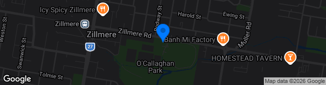 Map showing O'Callaghan Park