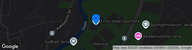 Map showing Ernst-Abbe-Sportfeld